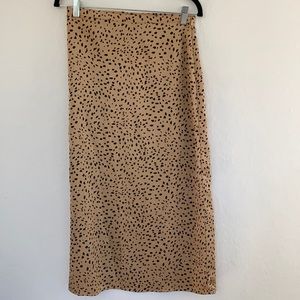 Forever 21 Midi Leopard Skirt